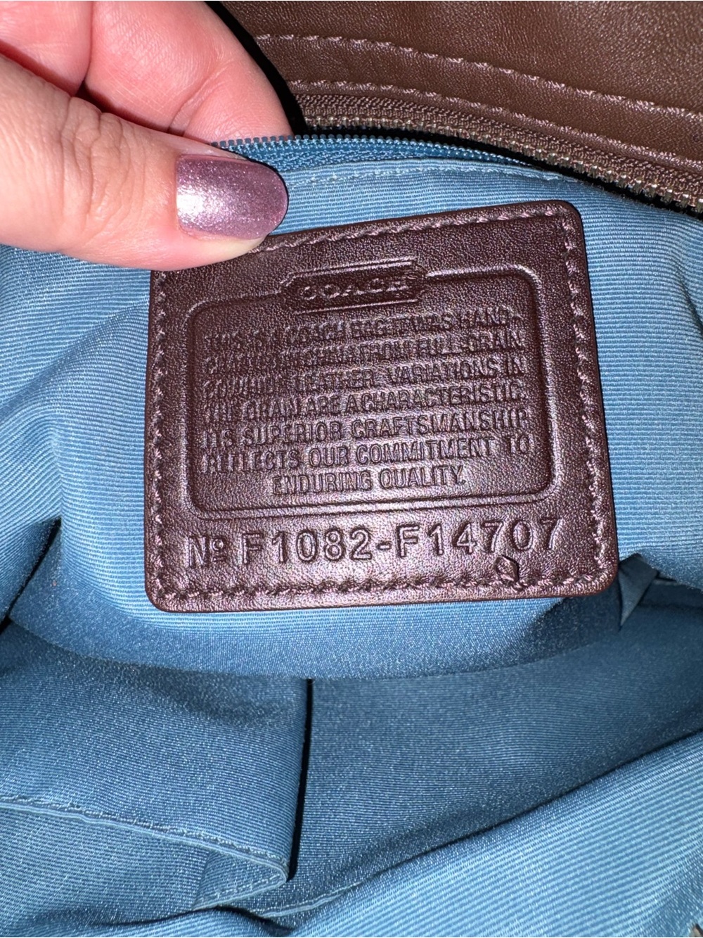 Coach Zoe hobo bag - brown/silver - Picture 10 of 10
